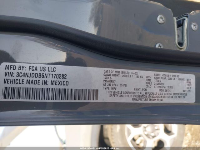 3C4NJDDB6NT170282 Jeep Compass Trailhawk 4x4