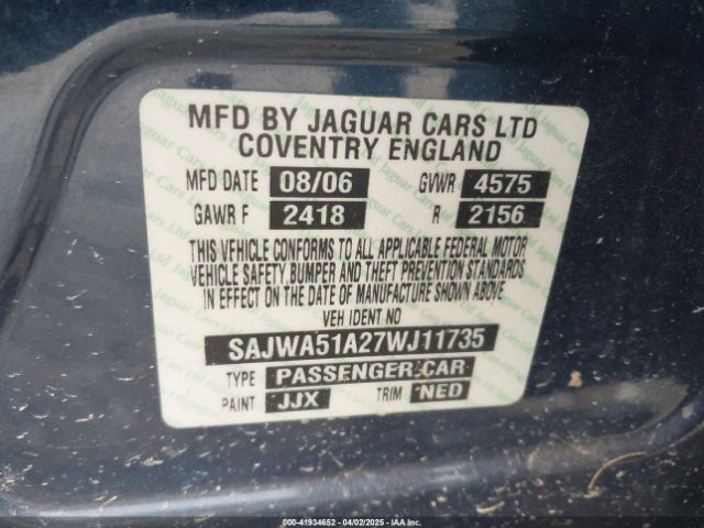 2007 JAGUAR X-TYPE SAJWA51A27WJ11735 Photo 8