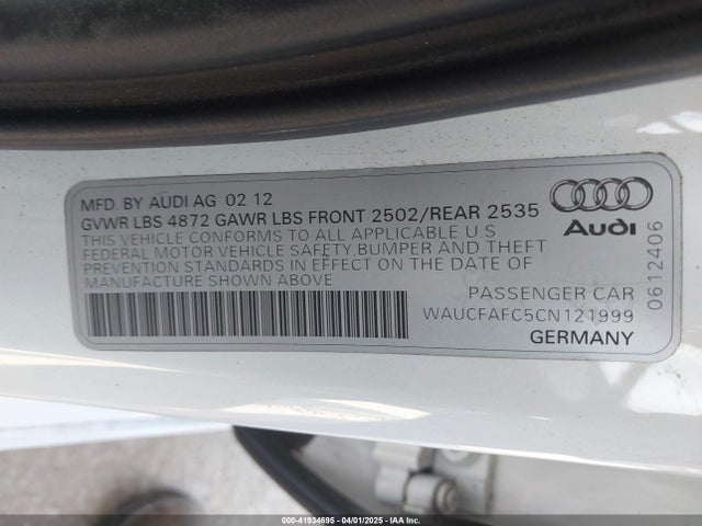 2012 AUDI A6 WAUCFAFC5CN121999 Photo 8