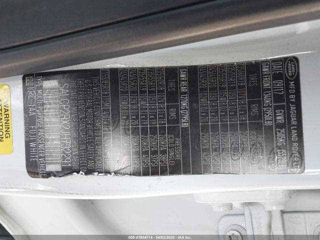 SALCP2RX2JH732291 Land Rover Discovery Sport Se