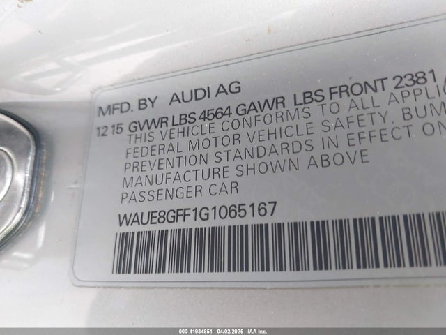 WAUE8GFF1G1065167 Audi A3 2.0t Premium