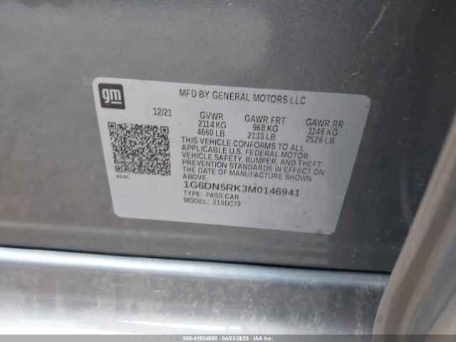 1G6DN5RK3M0146941 Cadillac Ct5 Premium Luxury