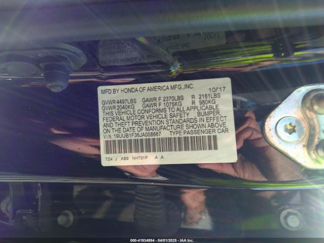 19UUB1F36JA008667 Acura TLX