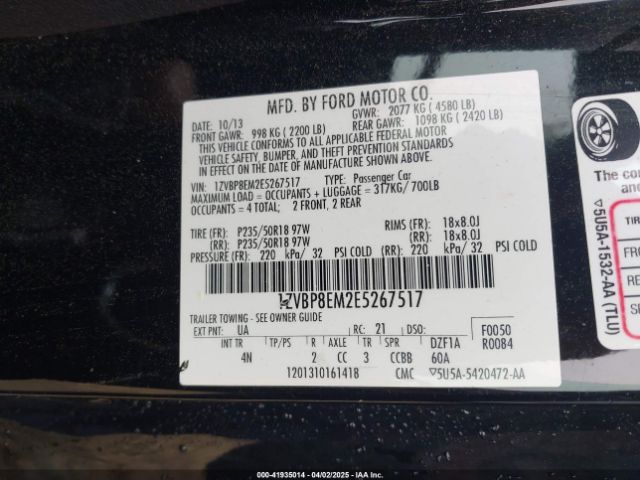 1ZVBP8EM2E5267517 Ford Mustang V6 Premium