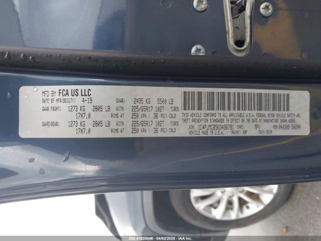 1C4PJMCB5KD436791 Jeep Cherokee Latitude 4x4