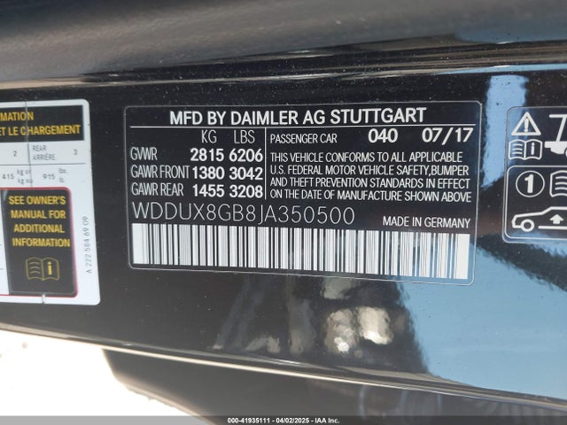 WDDUX8GB8JA350500 Mercedes-Benz Maybach S 560 4matic