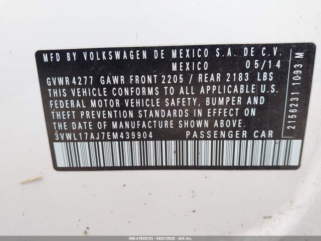 3VWL17AJ7EM439904 Volkswagen Jetta 1.8t Sel