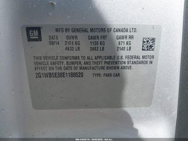2G1WB5E38E1188520 Chevrolet Impala Limited Lt