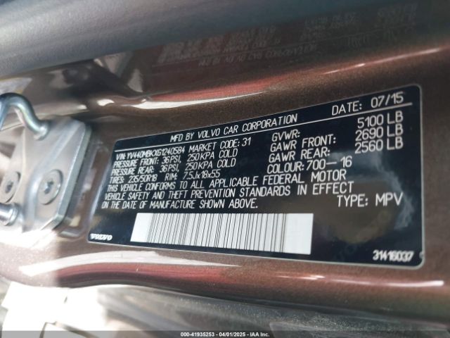 2016 VOLVO XC70 YV440MBKXG1240584 Photo 8