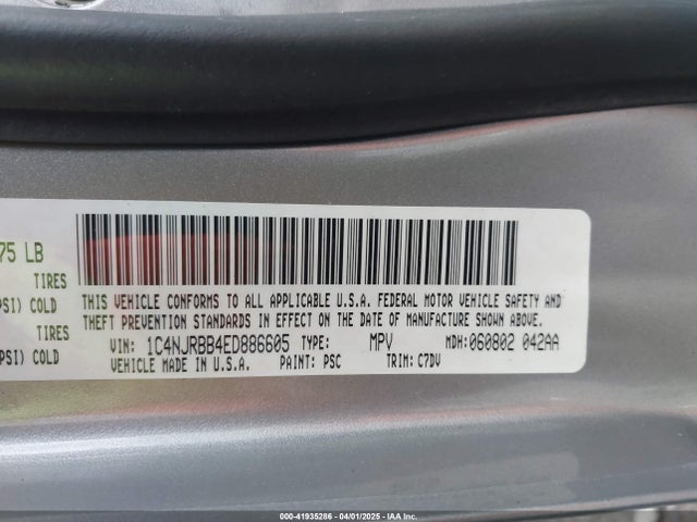 1C4NJRBB4ED886605 Jeep Patriot Sport