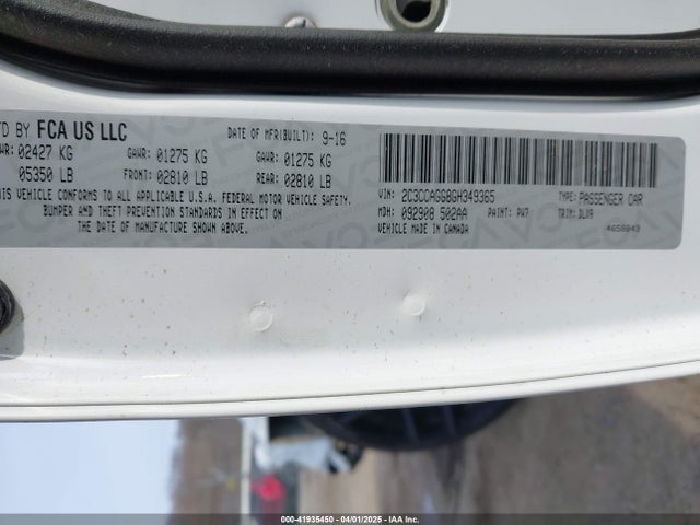 2C3CCAGG8GH349365 Chrysler 300 300s