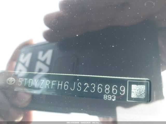 5TDYZRFH6JS236869 Toyota Highlander Limited
