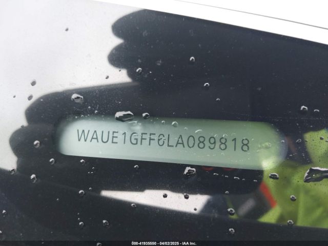 WAUE1GFF6LA089818 Audi S3 Premium Plus Tfsi Quattro S Tronic