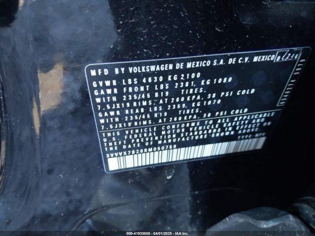 2024 VOLKSWAGEN TAOS 3VVVX7B26RM050759 Photo 8