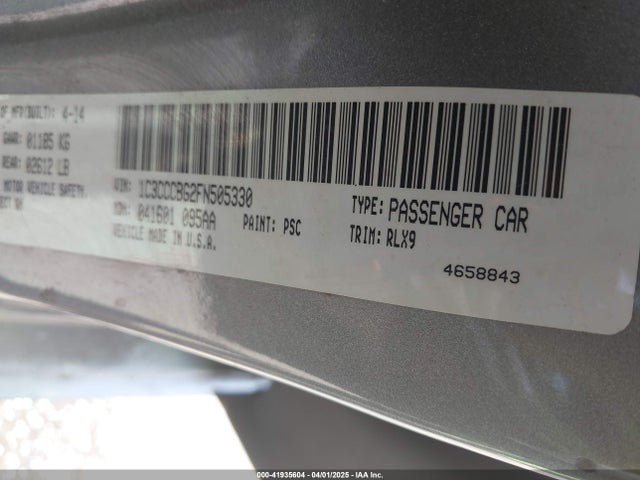 Chrysler 200 S 2015 1C3CCCBG2FN505330 Image 9
