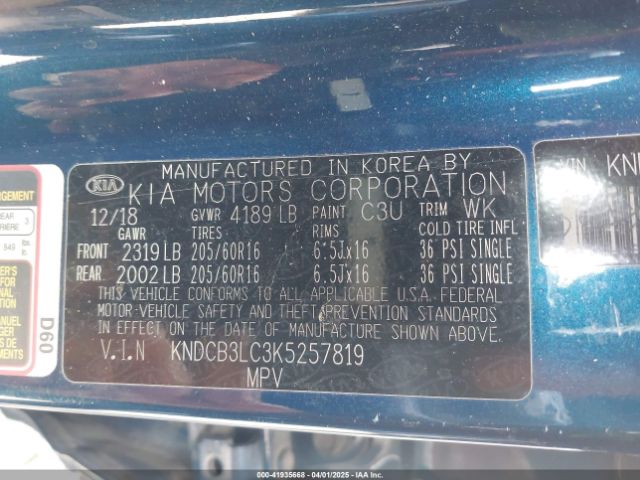 2019 KIA NIRO KNDCB3LC3K5257819 Photo 8