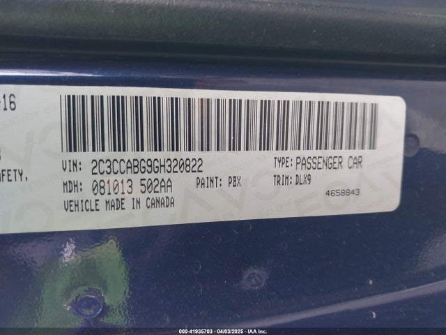 2C3CCABG9GH320822 Chrysler 300 300s