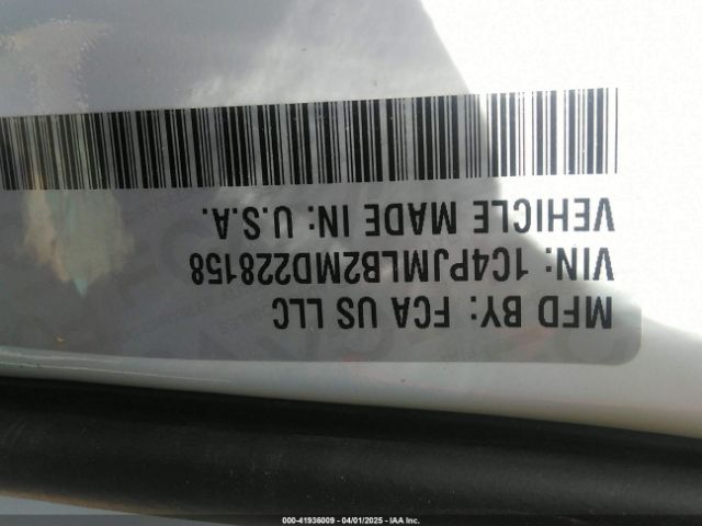 1C4PJMLB2MD228158 Jeep Cherokee Altitude 4x4