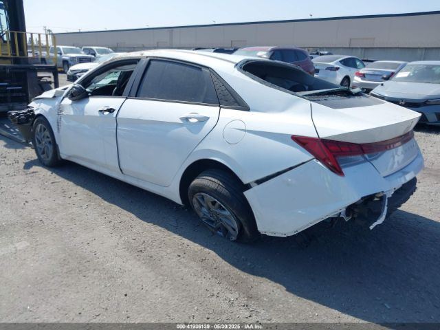 KMHLM4DJXSU138034 Hyundai Elantra Hybrid Blue
