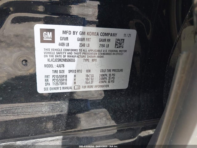 Buick Encore Awd Preferred 2022 KL4CJESM2NB506555 Image 9