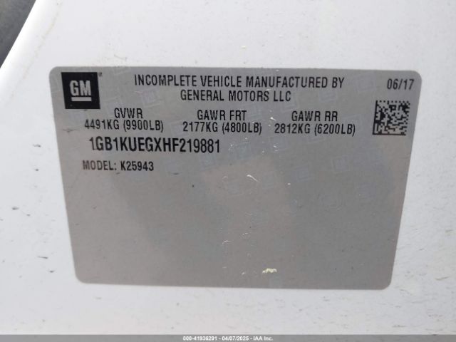 1GB1KUEGXHF219881 Chevrolet Silverado 2500hd Wt