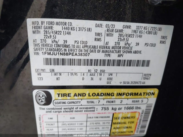 1FMJU1N88PEA38307 Ford gtdi-standard