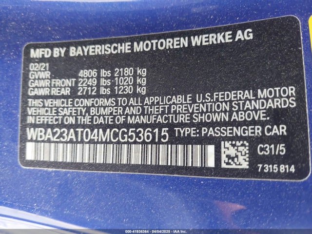 BMW 430I 2021 WBA23AT04MCG53615 Image 9