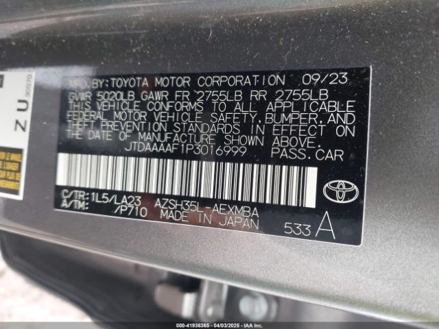 JTDAAAAF1P3016999 Toyota Crown Limited