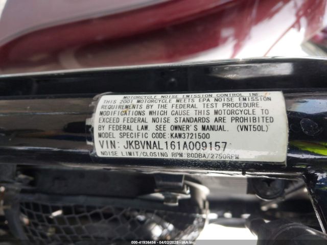 2001 KAWASAKI VN1500 JKBVNAL161A009157 Photo 9