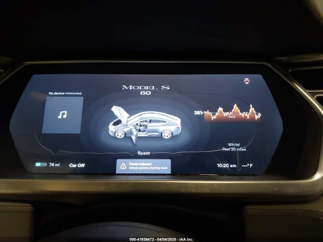 2013 TESLA MODEL S 5YJSA1CN9DFP13148 Photo 6