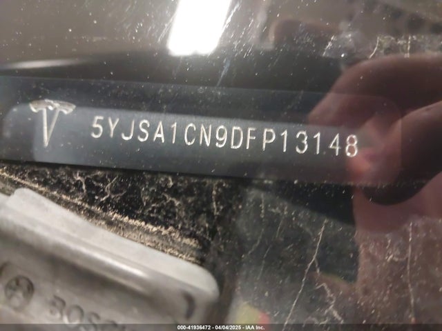 2013 TESLA MODEL S 5YJSA1CN9DFP13148 Photo 8