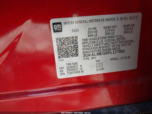 3GKALMEG0PL177061 GMC Terrain Fwd Sle