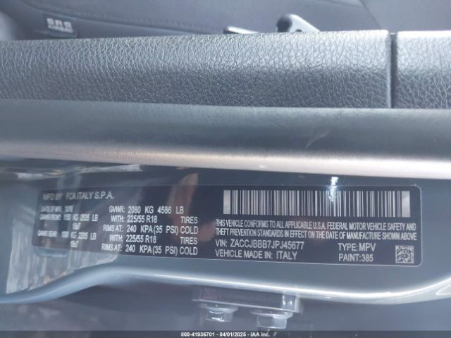 ZACCJBBB7JPJ45677 Jeep Renegade Altitude 4x4