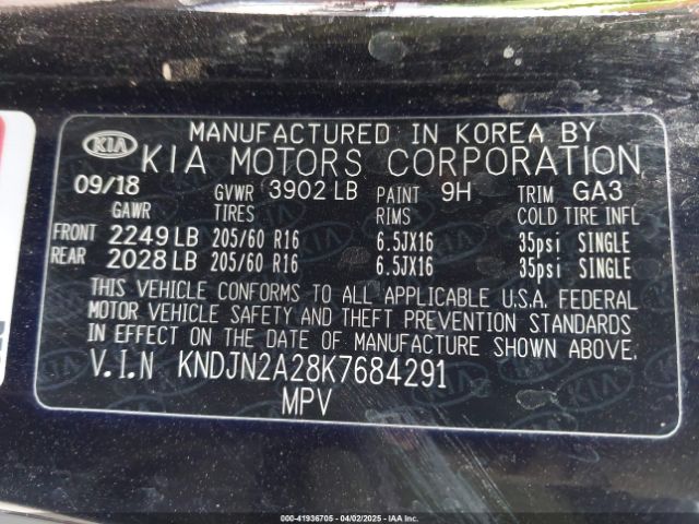 KNDJN2A28K7684291 KIA Soul