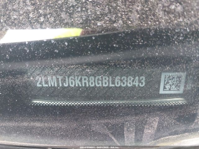 2LMTJ6KR8GBL63843 Lincoln Mkx Select