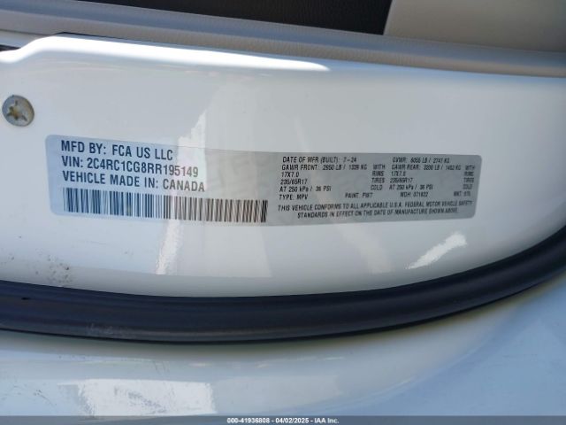 2C4RC1CG8RR195149 Chrysler Voyager Lx