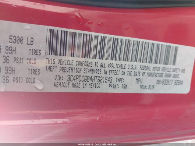 3C4PDCGB4HT621543 Dodge Journey Crossroad Plus