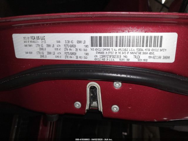 1C6RR7GT8FS621819 RAM 1500 Big Horn