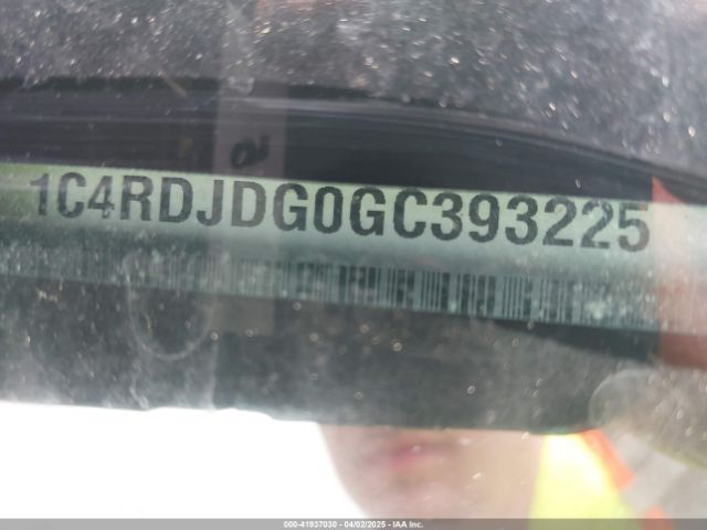 1C4RDJDG0GC393225 Dodge DURANGO LIMITED