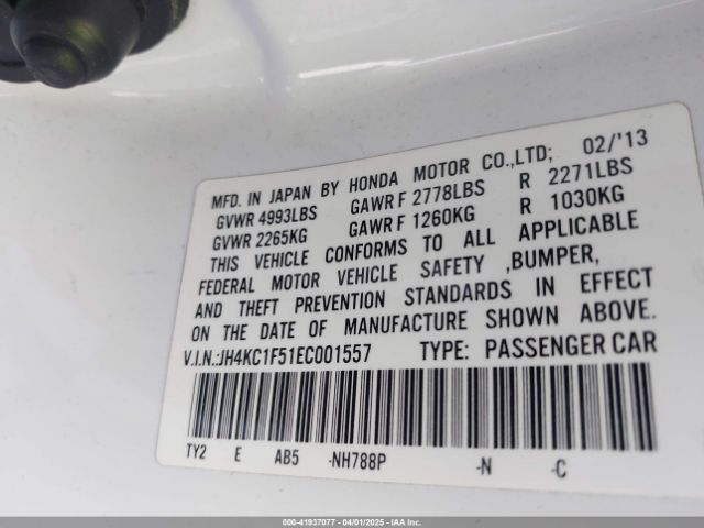 2014 ACURA RLX JH4KC1F51EC001557 Photo 8