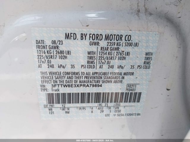 3FTTW8E3XPRA79894 Ford Maverick Xl