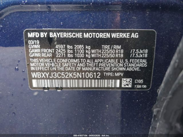 WBXYJ3C52K5N10612 BMW X2 Sdrive28i