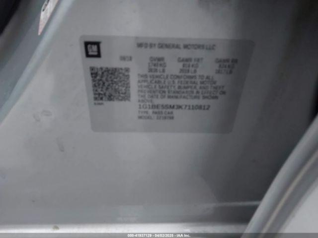1G1BE5SM3K7110812 Chevrolet CRUZE LT