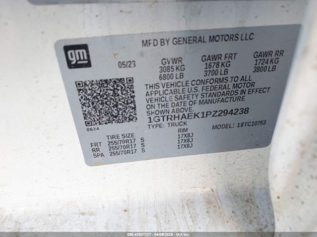 1GTRHAEK1PZ294238 GMC l3b