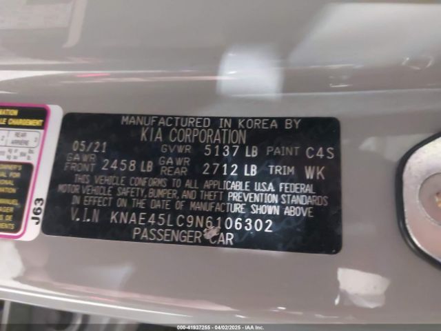 KNAE45LC9N6106302 KIA Stinger Gt1