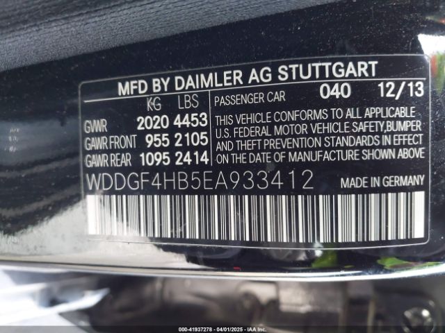 WDDGF4HB5EA933412 Mercedes-Benz C 250 Luxury/sport