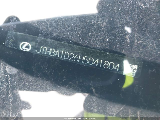 JTHBA1D26H5041804 Lexus IS 200T