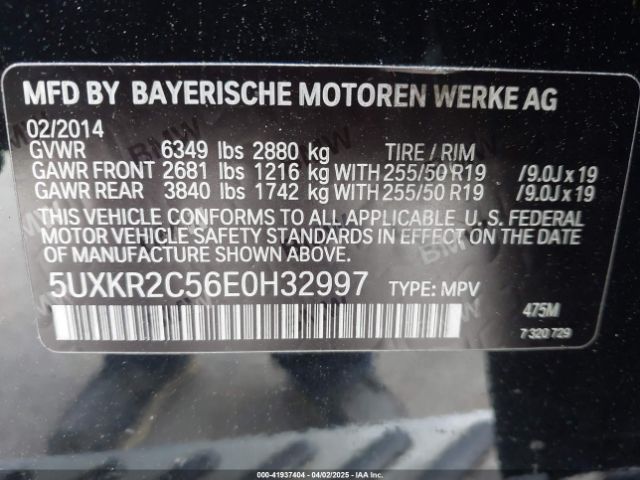 5UXKR2C56E0H32997 BMW X5 Sdrive35i