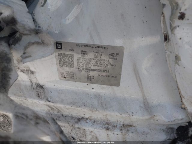 1GTP8BEK6KZ363219 GMC Sierra 1500 Sle
