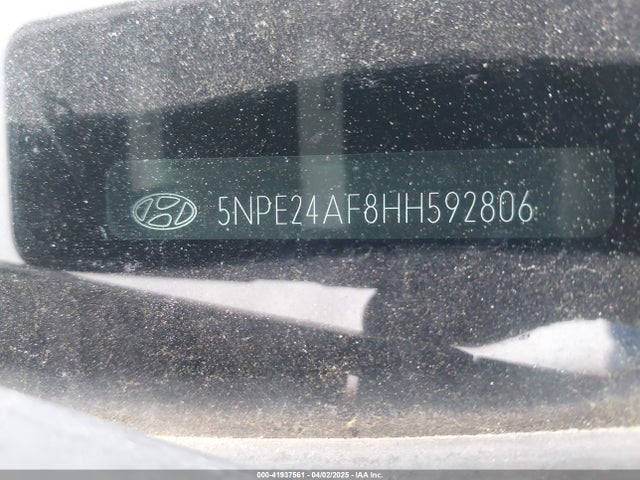 5NPE24AF8HH592806 Hyundai SONATA SE